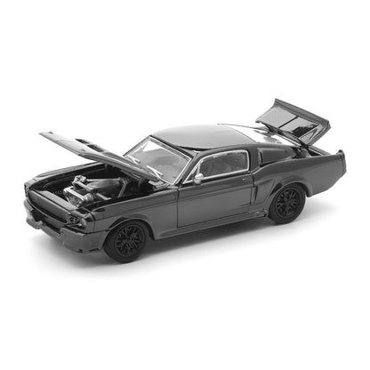 POP RACE 1:64 Shelby Mustang GT500 The Dark Chrome Series 004 Diecast Model Car | Premium Collectible | BGX