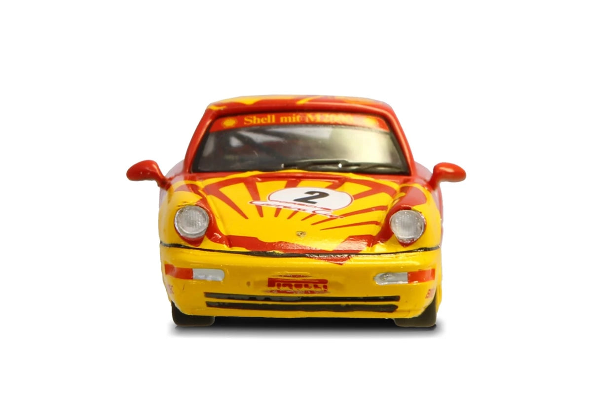 SPARKY 1/64 DIECAST SHELL PORSCHE 911 (964) Carrera Cup COMBO -  Pirelli #1 Kaufmann &  trophy combo