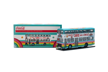 Tiny City 1:110 CMB Leyland Victory Mk2 Duple MetSec Route 110 Coca-Cola Diecast Model Bus | Official Coca-Cola Licensed Hong Kong Double-Decker Bus | COKE041
