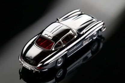 SEEKER 1:64 Mercedes-Benz 300 SL (W198) Gullwing – Chrome Finish Diecast Model Car (2 Variants)