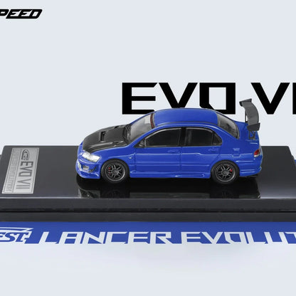 Fast & Speed  1:64 Lancer EVO VII Blue Diecast Car Model