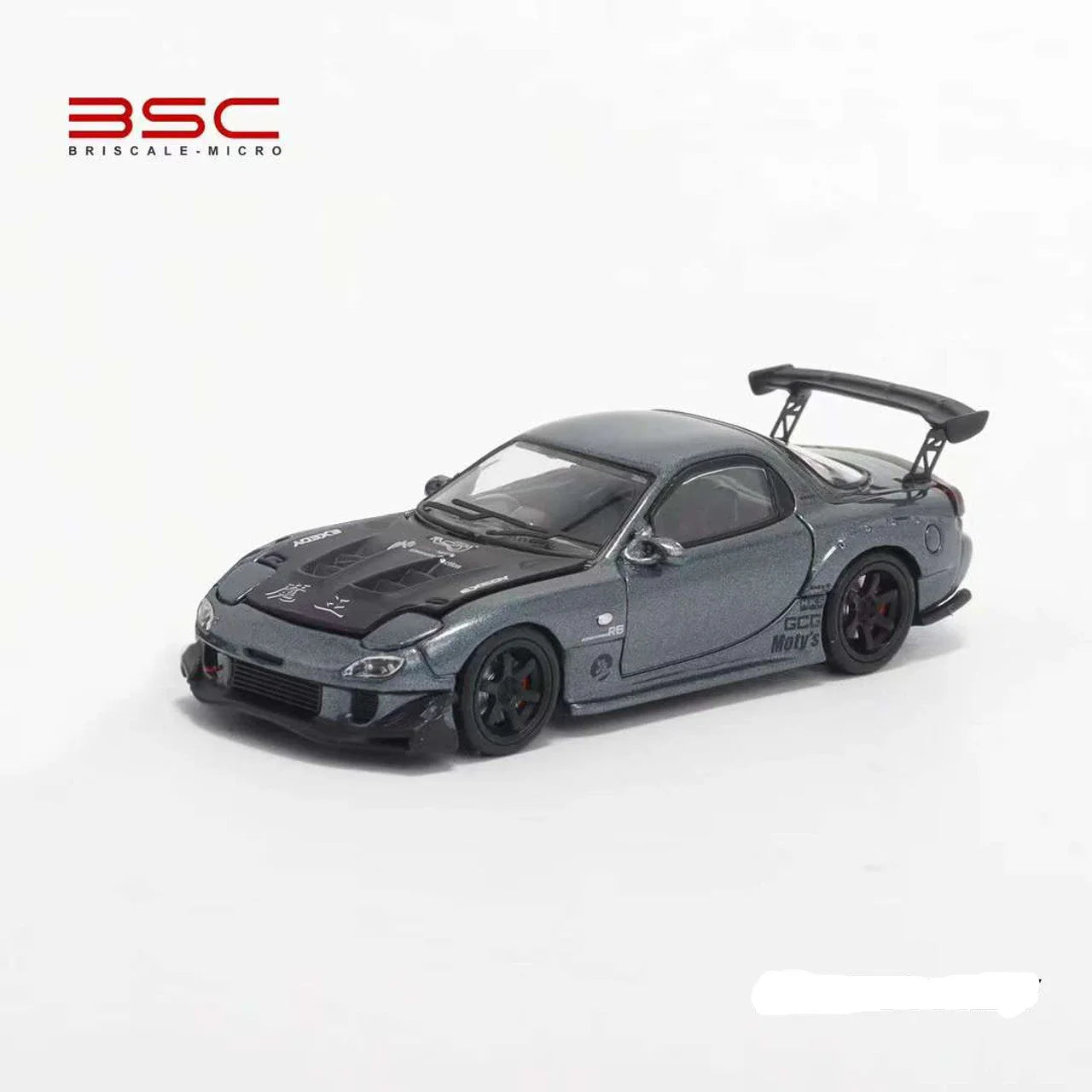 MAZDA RX-7 BSC 1:64 Grey Diecast Car Model - Jaiman Toys