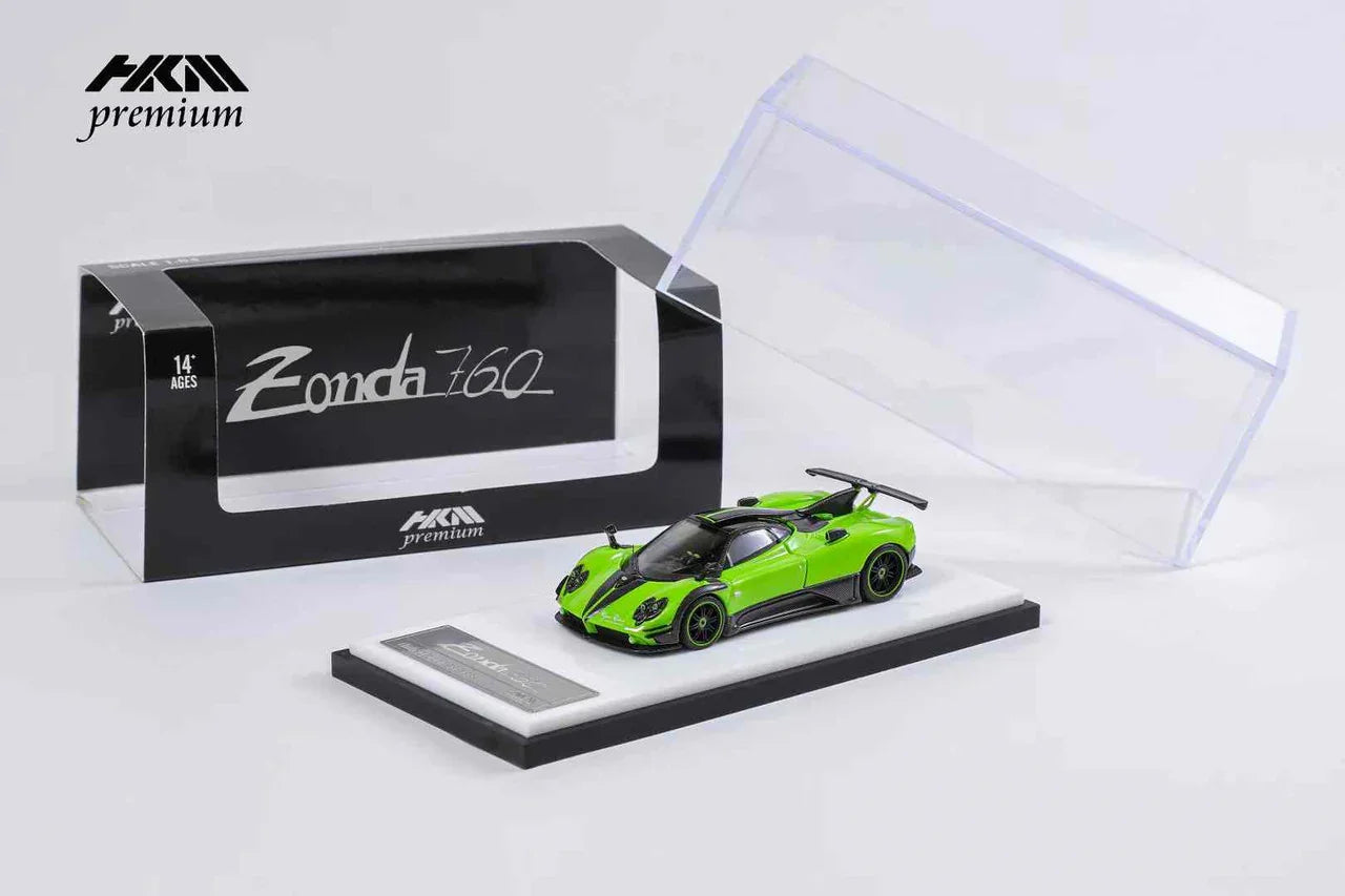 HKM 1:64 Zonda 760 Berlinetta Green Diecast Car Model - Jaiman Toys
