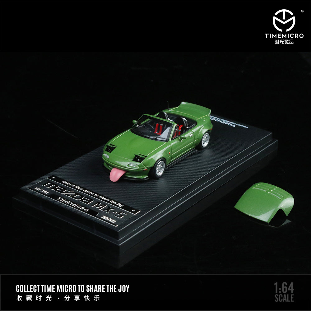 Time Micro Mazda MX-5 Green Figure Edition 1:64 Scale Diecast