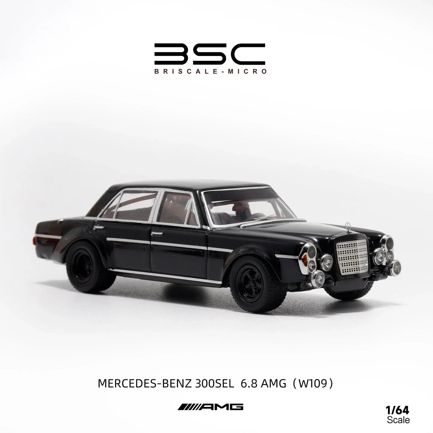 BSC 1:64 Mercedes Benz 300SEL W109 AMG Black
