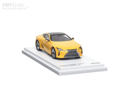 AR Box 1:64 Lexus LC500 2018 Diecast Model Car – Yellow Premium Collector Edition