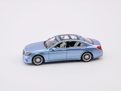 King Model 1:64 Mercedes-Benz S65 AMG Luxury Sedan Diecast Model Car – Metallic Blue