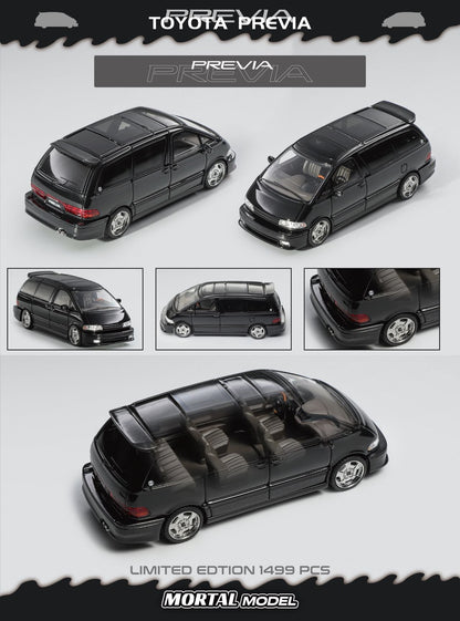 Mortal Model 1:64 Toyota Previa Diecast Model Car – Premium JDM MPV Collector Edition