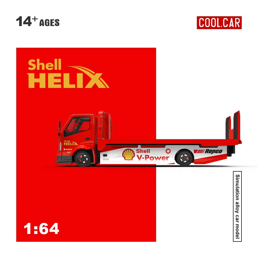 Cool.Car 1:64 Hino H300 Transport Trailer Shell Helix Livery Diecast Model CC647234