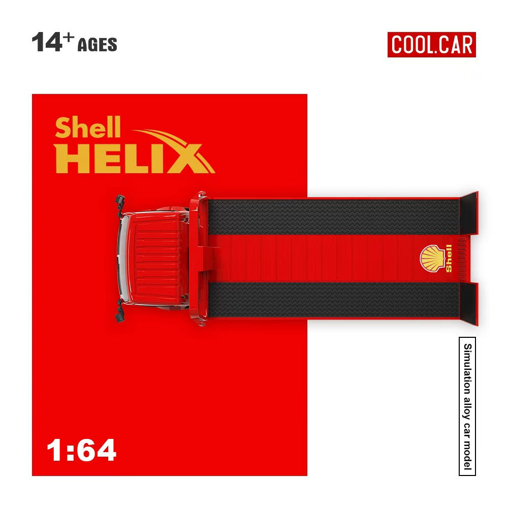 Cool.Car 1:64 Hino H300 Transport Trailer Shell Helix Livery Diecast Model CC647234