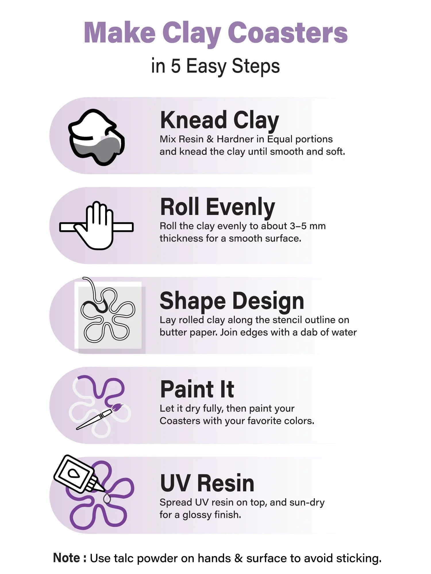 DIY Clay Coaster Kit by Dastkhat - Jaiman Toys