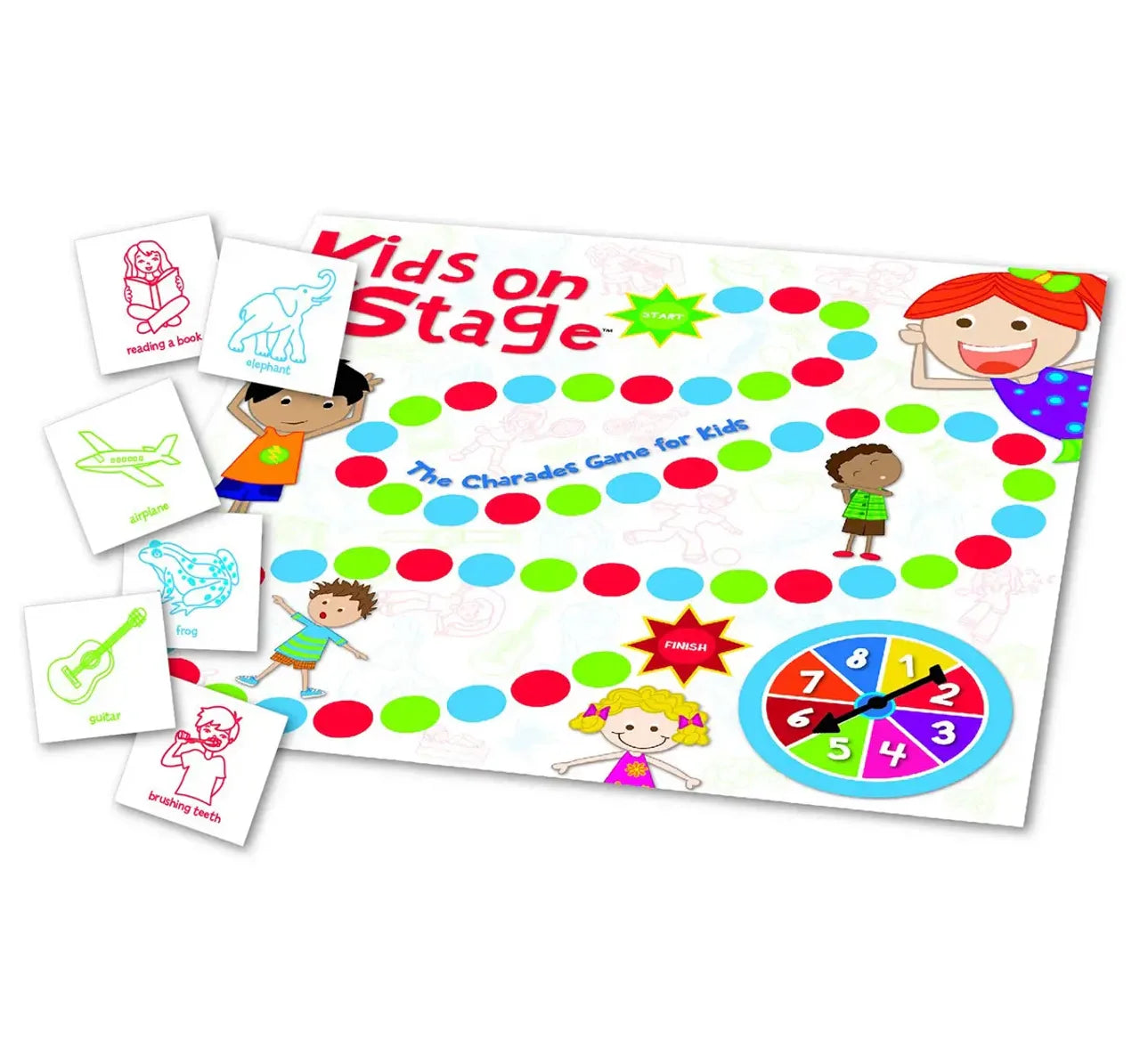Funskool Kids On Stage Charades Game for Kids 3+ Years | No Reading Required | Fun Acting & Guessing Family Party Game | 2–6 Players
