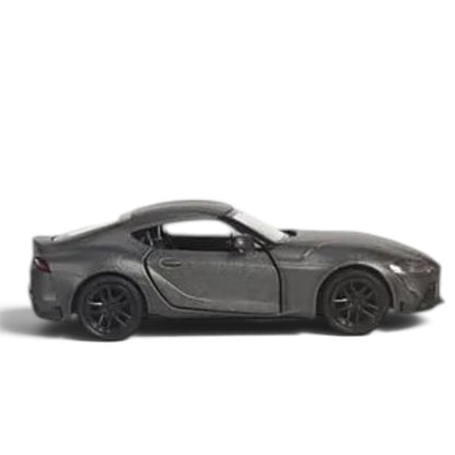 RMZ City 1:32 Scale 2020 Toyota GR Supra Die-Cast Sports Car Model – Grey, Red & Yellow | Collectible Miniature with Opening Doors | 3 Colour Variants