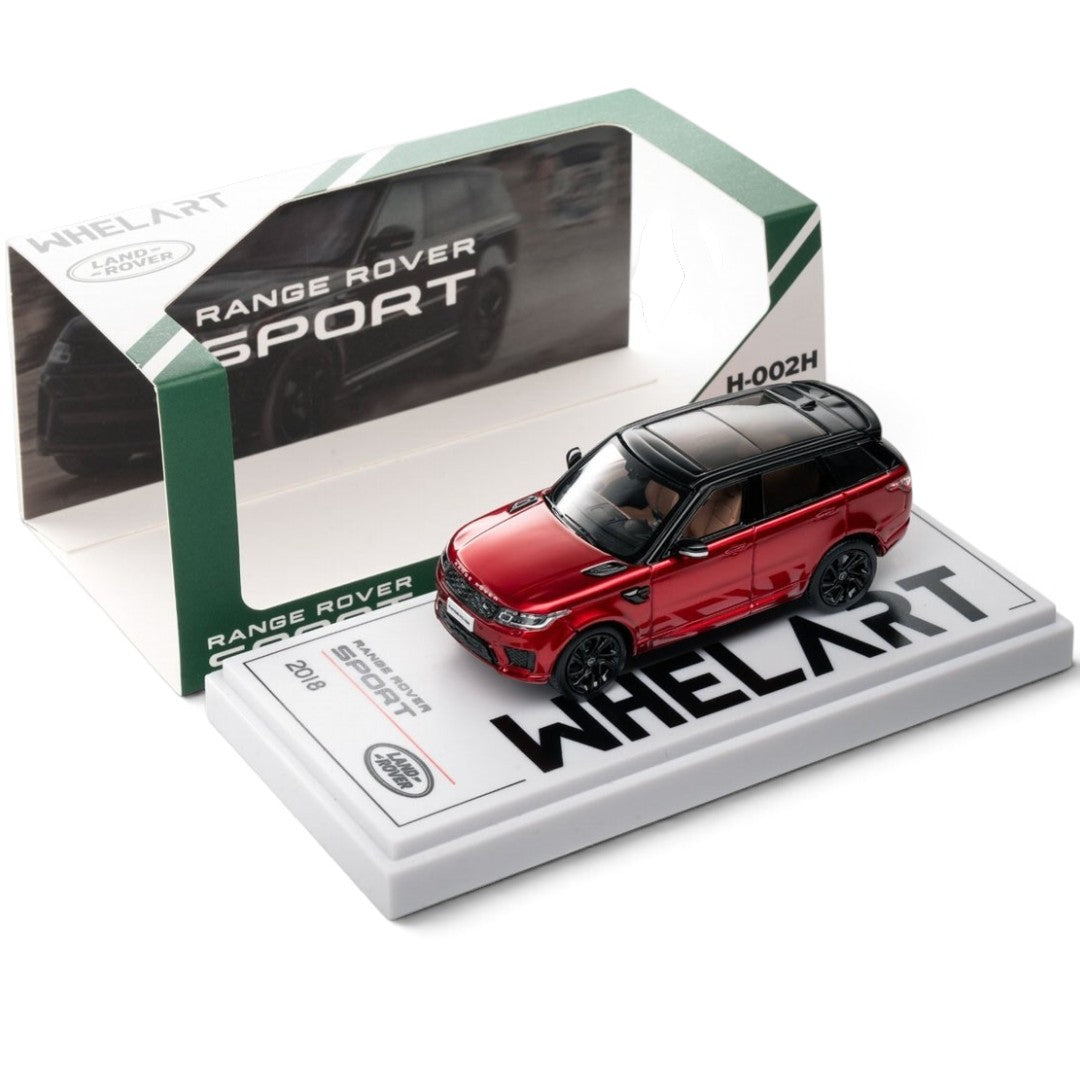 Whelart 1:64 Range Rover Sport 2018 LHD Red Die-Cast Model Car | H-002H Premium SUV Collectible
