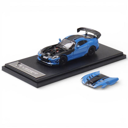 Hone Model 1:64 Dodge Viper ACR Competition Blue Diecast Model Car | Premium Racing Edition Collectible