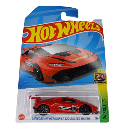 HOT WHEELS -LAMBORGHINI - HURACAN LP 620-2 SUPER TROFEO Die-cast Model Car (HTC25) 2/10 Age 3+