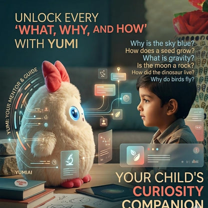 Yumi Bird AI Interactive Talking Plush Toy | Smart AI Companion | App-Controlled Educational Plush Toy for Kids