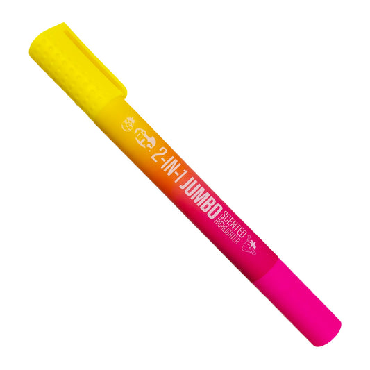 STANCRAY 23cm Jumbo Scented Double Highlighter – Strawberry Pink & Pineapple Yellow