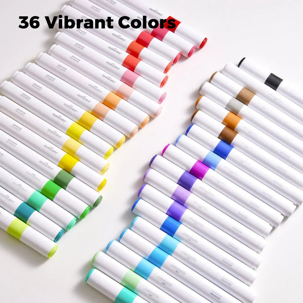 Jar Melo Acrylic Paint Markers With Bag- 36 Colors - Jaiman Toys