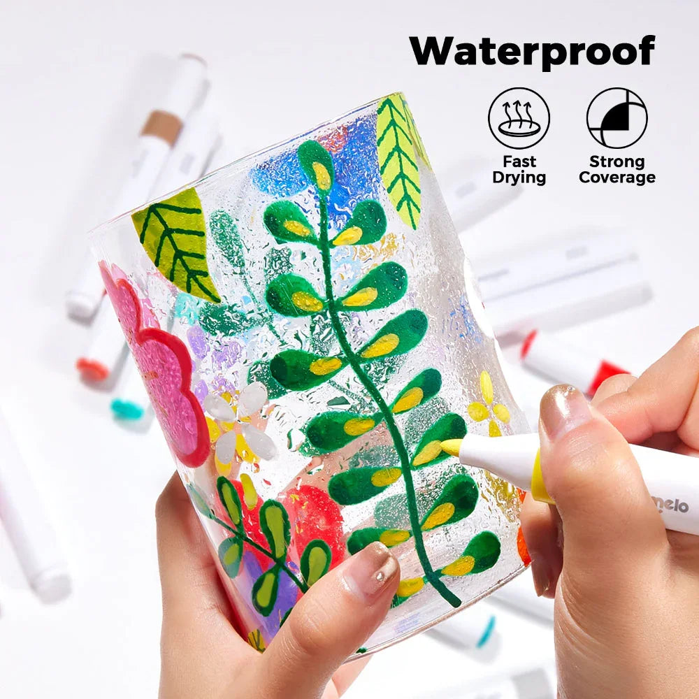 Jar Melo Acrylic Paint Markers With Bag- 36 Colors - Jaiman Toys