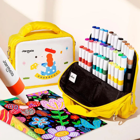 Jar Melo Acrylic Paint Markers With Bag- 36 Colors - Jaiman Toys