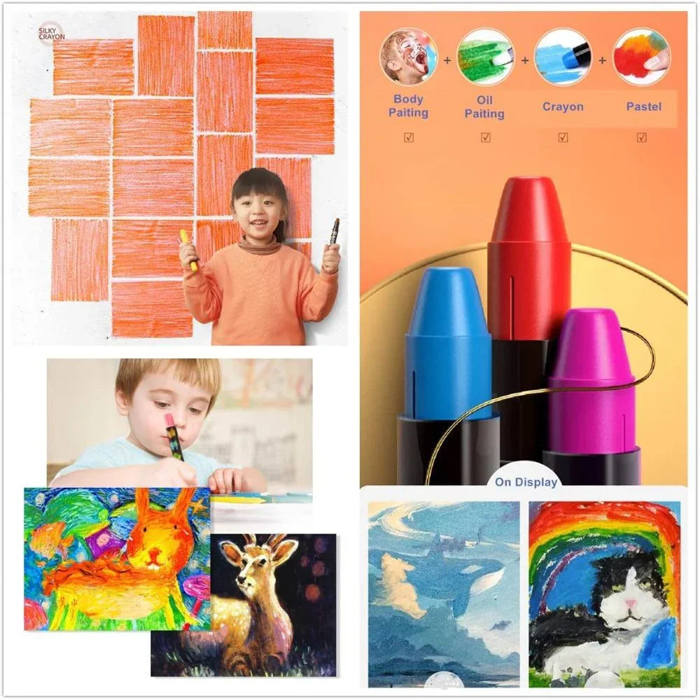 Jar Melo Baby Roo Silky Washable Crayon - Jaiman Toys