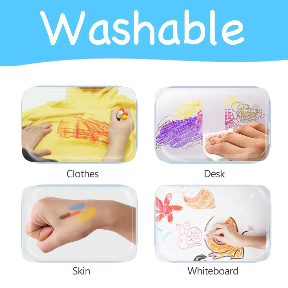 Jar Melo Baby Roo Silky Washable Crayon - Jaiman Toys