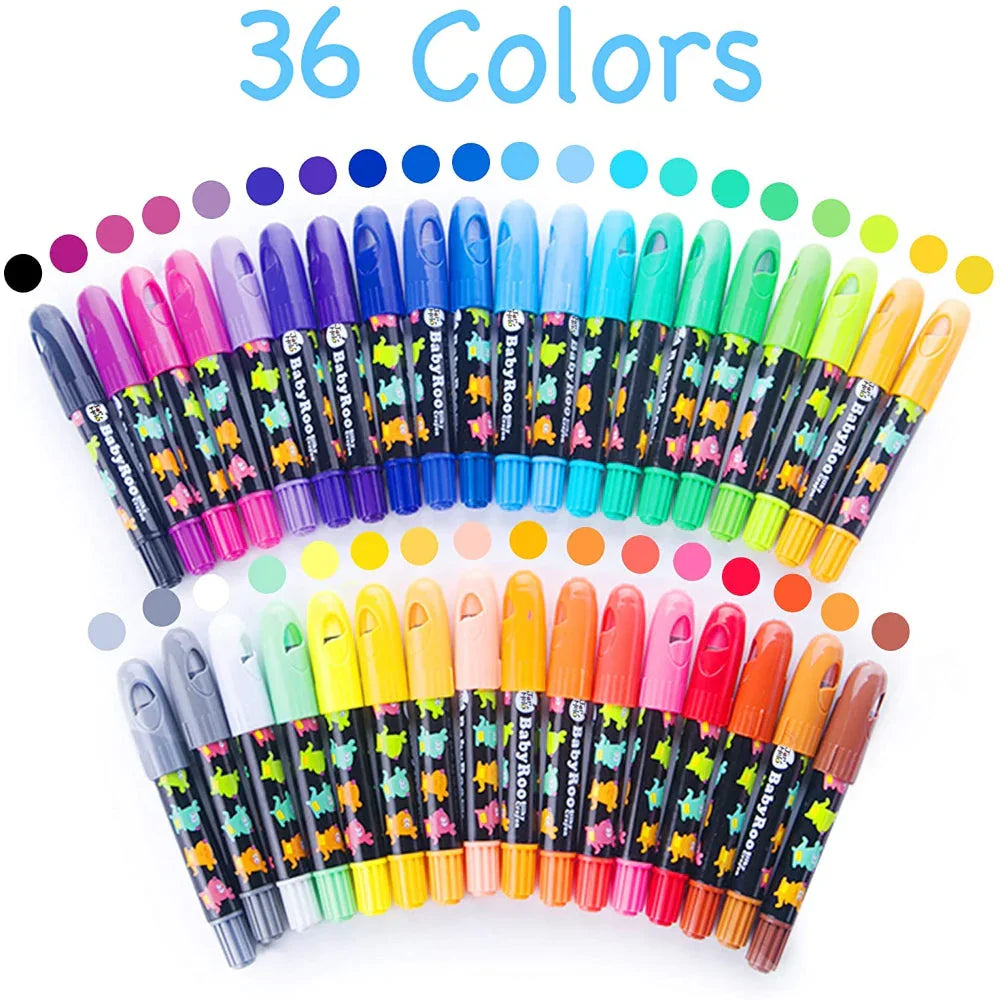 Jar Melo Baby Roo Silky Washable Crayon - Jaiman Toys