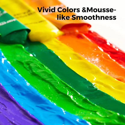 Jar Melo Color Burst Finger Paint-48Pcs (12 colors) - Jaiman Toys