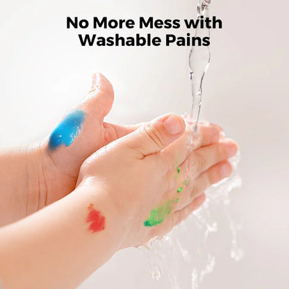 Jar Melo Color Burst Finger Paint-48Pcs (12 colors) - Jaiman Toys