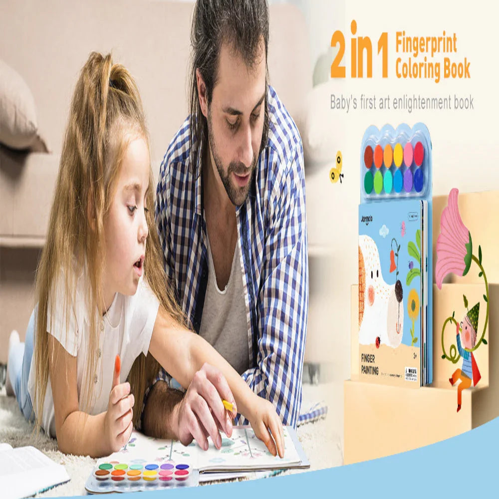 Jar Melo Finger Painting- A Lively Forest Book - Jaiman Toys