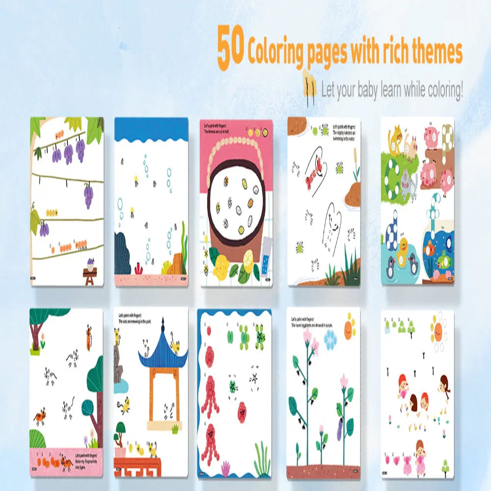 Jar Melo Finger Painting- A Lively Forest Book - Jaiman Toys