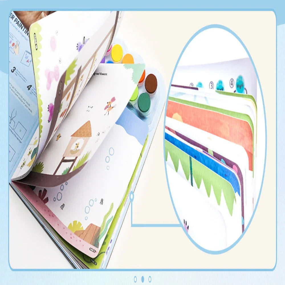 Jar Melo Finger Painting- A Lively Forest Book - Jaiman Toys