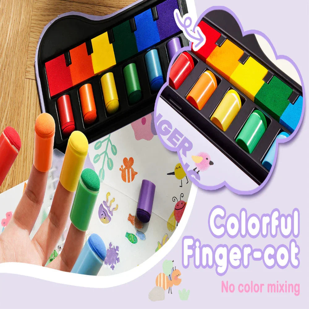 Jar Melo Finger Painting Stamp Fun Book - Jaiman Toys