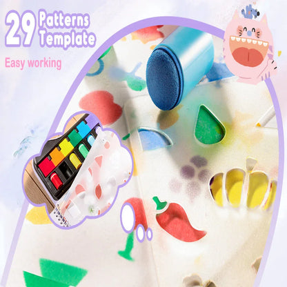 Jar Melo Finger Painting Stamp Fun Book - Jaiman Toys