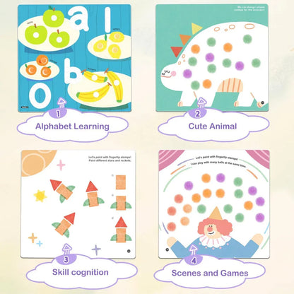 Jar Melo Finger Painting Stamp Fun Book - Jaiman Toys