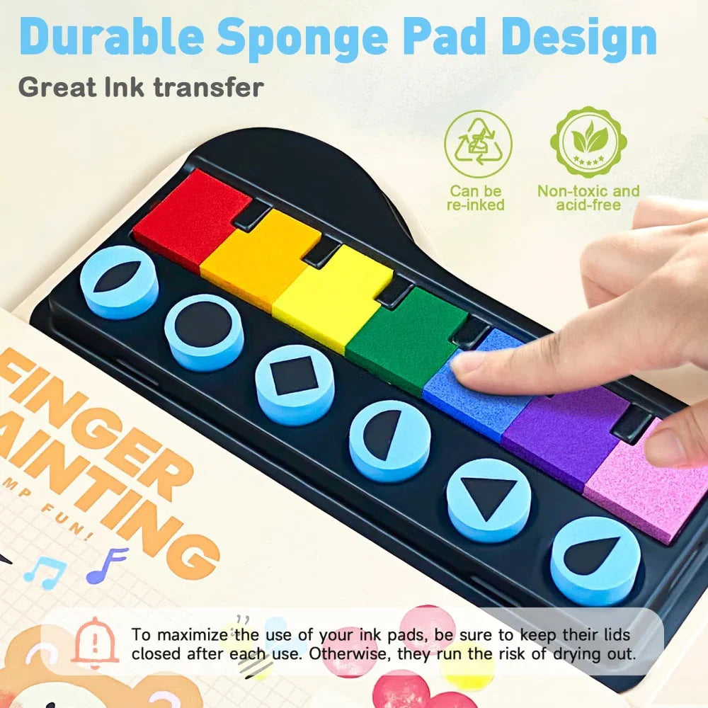 Jar Melo Finger Painting Stamp Fun Book - Jaiman Toys