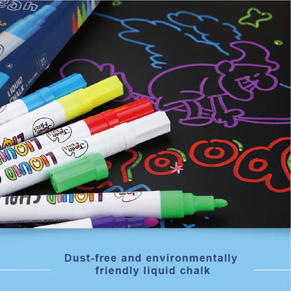 Jar Melo Liquid Chalk Markers -6 Colors - Jaiman Toys