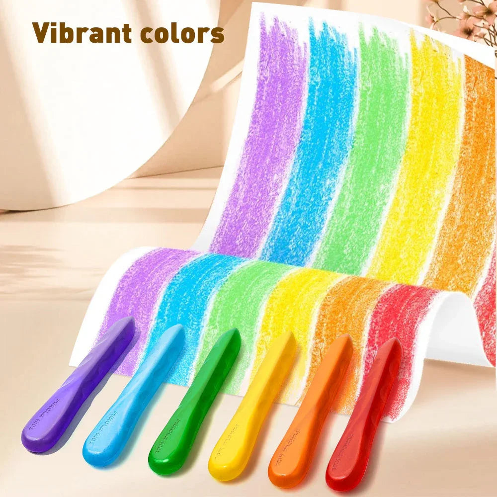 Jar Melo Mess Free Easy Grip Beeswax Crayons - Jaiman Toys