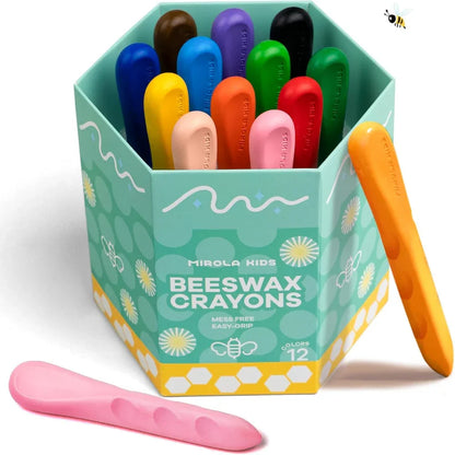 Jar Melo Mess Free Easy Grip Beeswax Crayons - Jaiman Toys