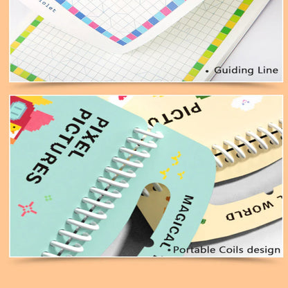 Jar Melo Pixel Pictures Colouring Books - Jaiman Toys