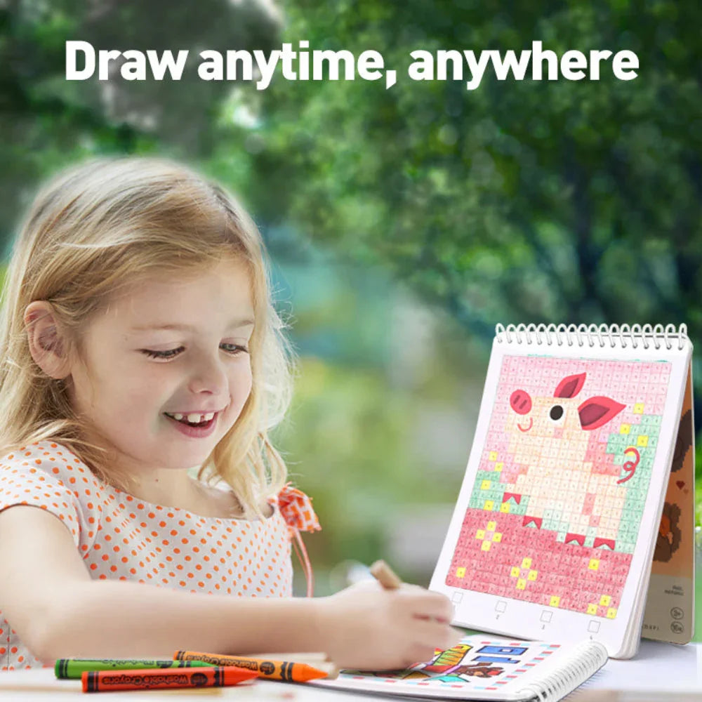 Jar Melo Pixel Pictures Colouring Books - Jaiman Toys