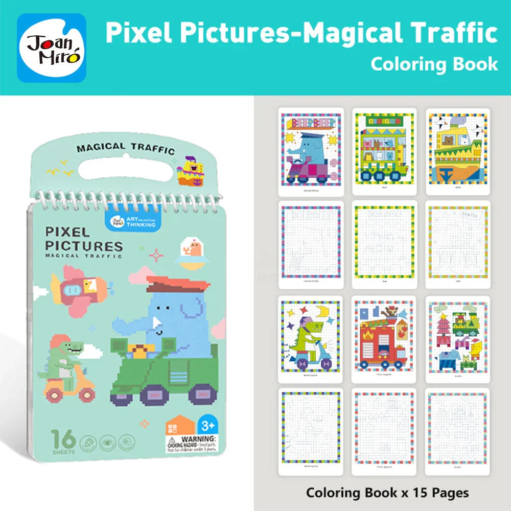 Jar Melo Pixel Pictures Colouring Books - Jaiman Toys
