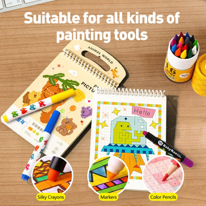 Jar Melo Pixel Pictures Colouring Books - Jaiman Toys