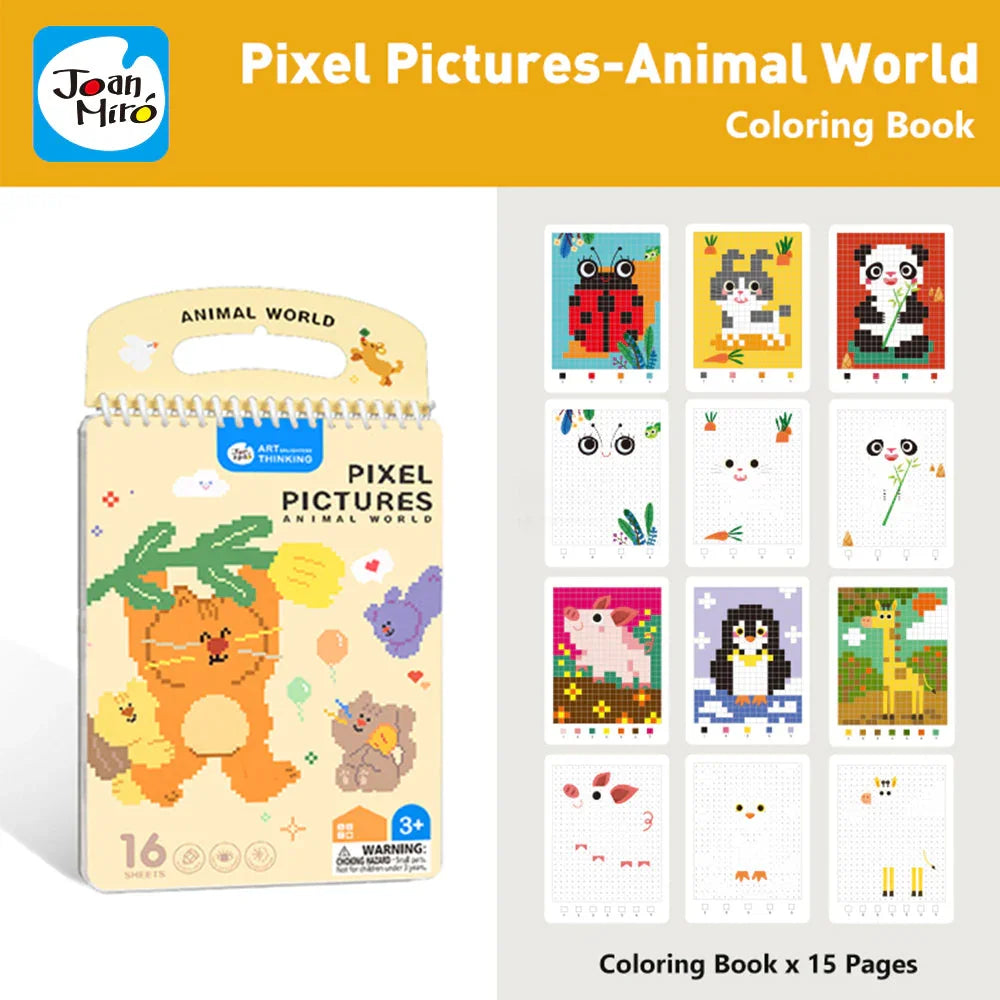 Jar Melo Pixel Pictures Colouring Books - Jaiman Toys