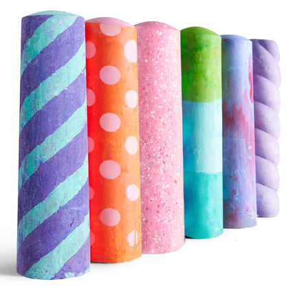 Jar Melo Rainbow Wow Sidewalk Chalk-36 Colors - Jaiman Toys