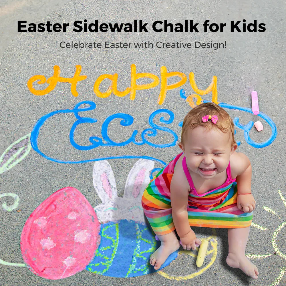 Jar Melo Rainbow Wow Sidewalk Chalk-36 Colors - Jaiman Toys