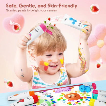 Jar Melo Scented Finger Paint-8 colors - Jaiman Toys