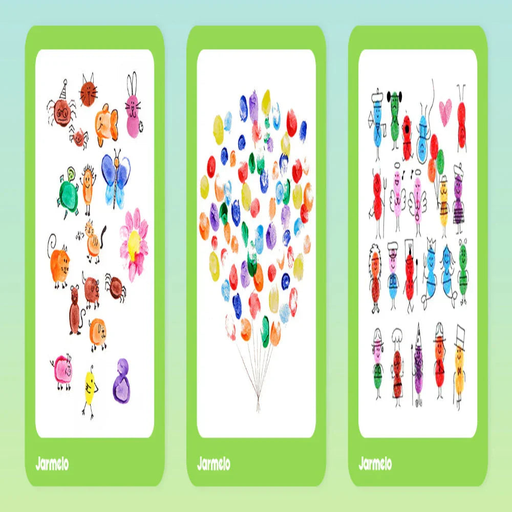 Jar Melo Scented Finger Paint-8 colors - Jaiman Toys