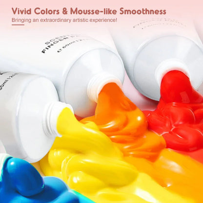 Jar Melo Scented Finger Paint-8 colors - Jaiman Toys